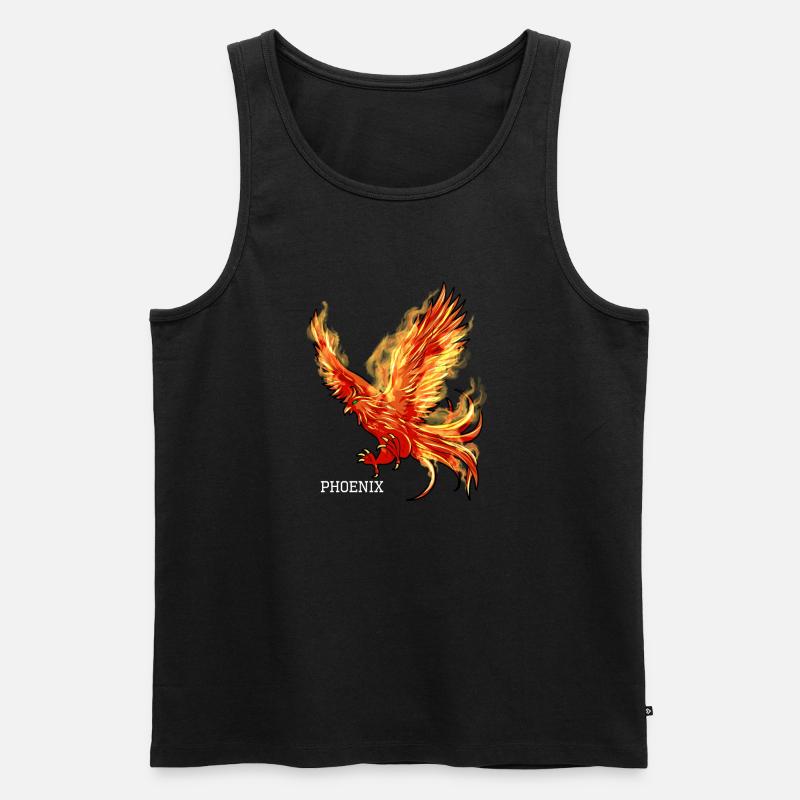 phoenix - Männer Premium Bio Tank Top - Schwarz