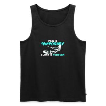 Wakeboarding - Männer Premium Bio Tank Top - Schwarz - Vorne - Michal (187cm)