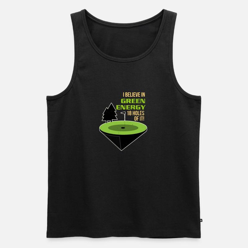 Golf Golf - Männer Premium Bio Tank Top - Schwarz