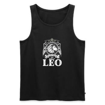 Les signes du zodiaque Leo sont le meilleur horoscope - Débardeur bio Premium Homme - noir - Devant - Michal (187cm)