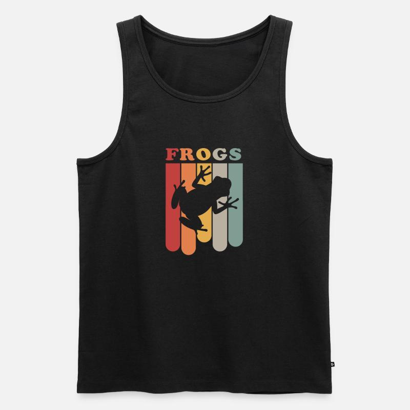 Frog toad gift idea - Men's Premium Organic Tank Top - black
