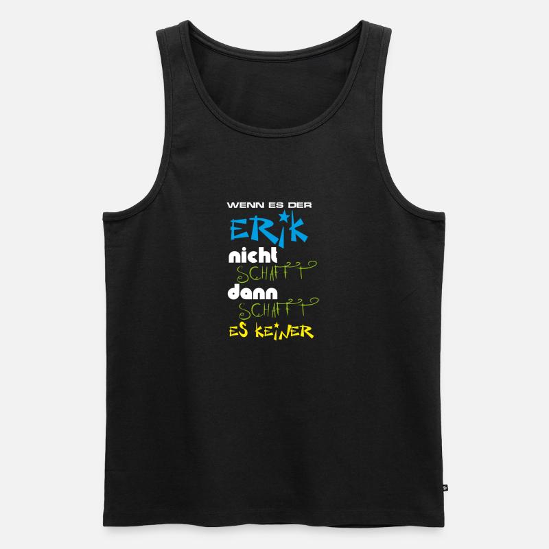 Erik - Männer Premium Bio Tank Top - Schwarz