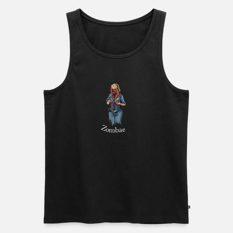 Zombae - Männer Premium Bio Tank Top - Schwarz