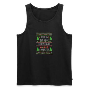 Christmas - Männer Premium Bio Tank Top - Schwarz - Vorne - Michal (187cm)