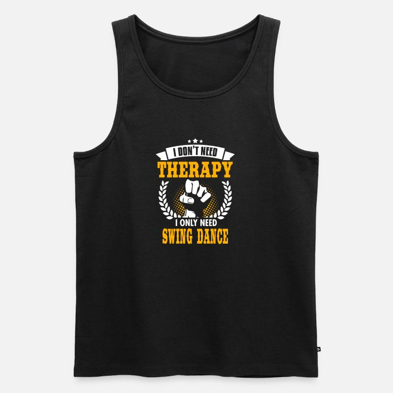 Swing Dance - Männer Premium Bio Tank Top - Schwarz