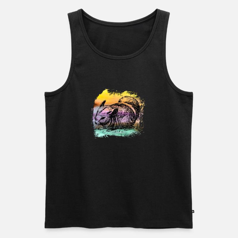 Eichhörnchen eichhörnchen squirrel T Shirt - Männer Premium Bio Tank Top - Schwarz