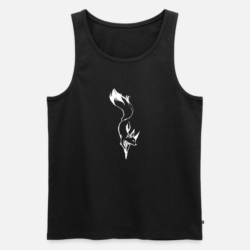 fuchs - Männer Premium Bio Tank Top - Schwarz