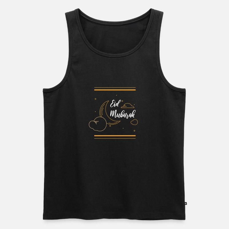 Eid Mubarak Islam Ramadan Geschenk - Männer Premium Bio Tank Top - Schwarz