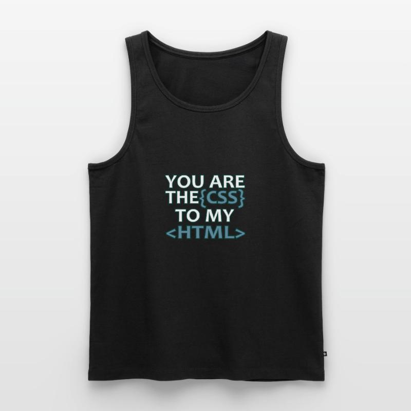 Web developer CSS HTML Informatik Funny gift Men's Premium Organic Tank Top