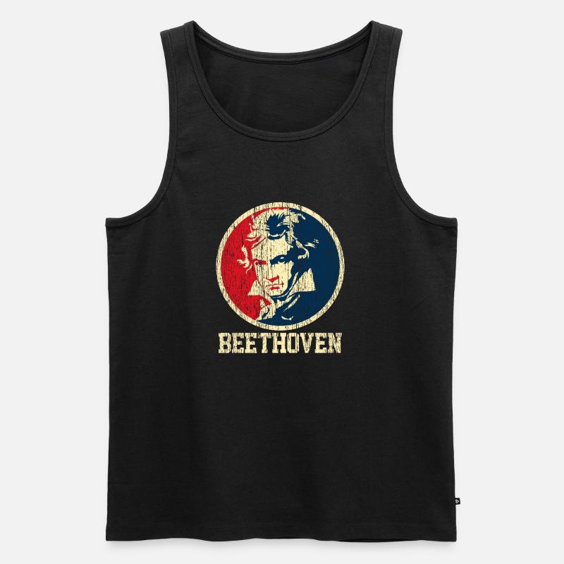Beethoven - Canottiera ecologica premium da uomo - nero