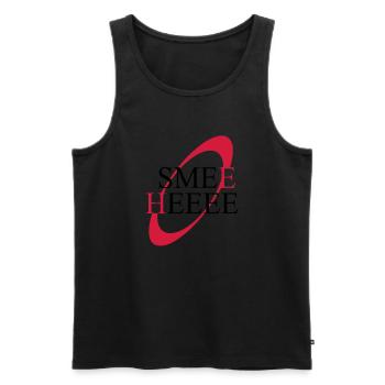 Smee Heee Kryten Red Dwarf quote - Men's Premium Organic Tank Top - black - Front - AI Model Male 178 light (178cm)
