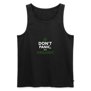 modèle de conception de chemise de marijuana - Débardeur bio Premium Homme - noir - Devant - AI Model Male 178 light (178cm)