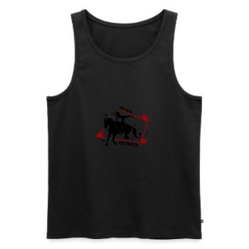 Vaulting Kunstreiten Kunstreiterin Reitverein - Men's Premium Organic Tank Top - black - Front - Michal (187cm)