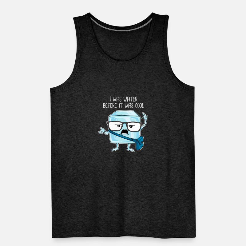 Hipster Eiswürfel Eis Cool Nerd Nerdy Student Uni Männer Premium Bio Tank Top