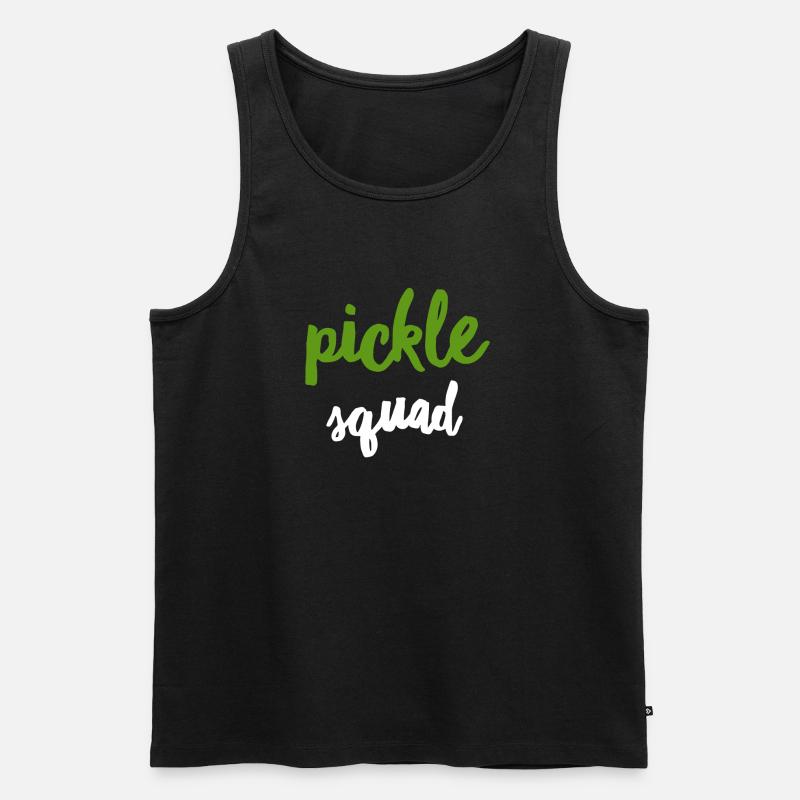 Pickle Squad - Männer Premium Bio Tank Top - Schwarz