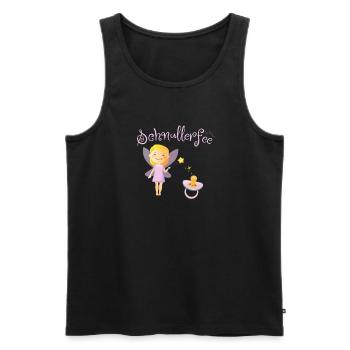 Children pacifier fairy girl boy baby gift - Men's Premium Organic Tank Top - black - Front - AI Model Male 178 light (178cm)