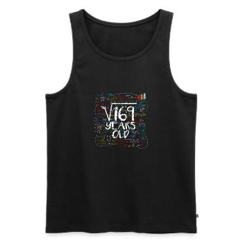 13.Geburtstag 13 Jahre Alt Lustig - Männer Premium Bio Tank Top - Schwarz - Vorne - Michal (187cm)
