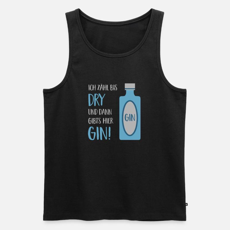 GIN - Männer Premium Bio Tank Top - Schwarz