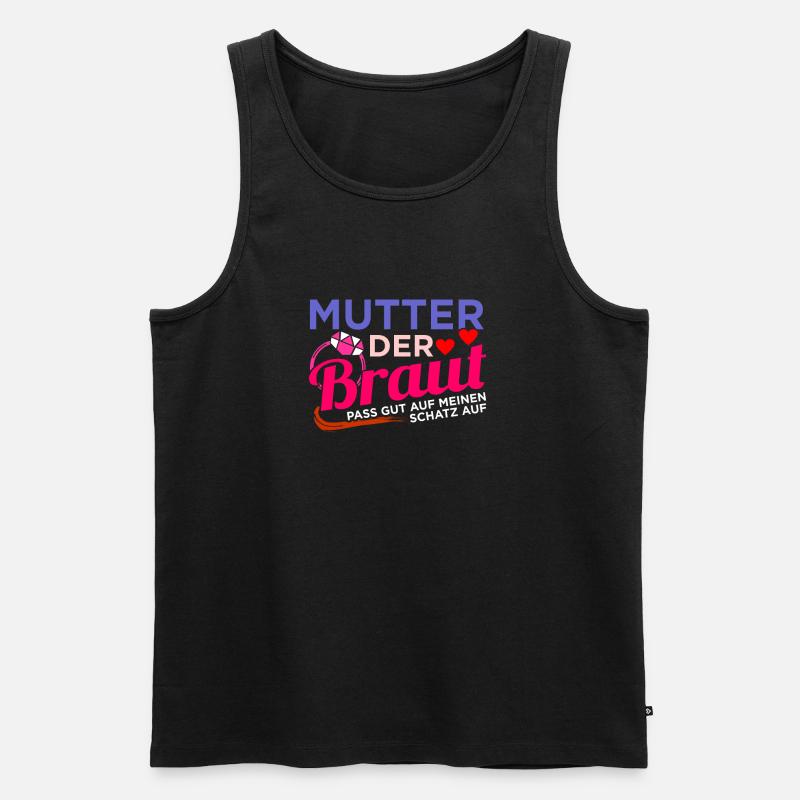 Brautmutter Hochzeit Heirat - Männer Premium Bio Tank Top - Schwarz