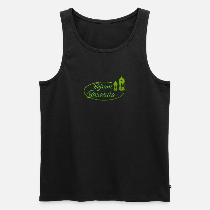 Bajram Barecula Bosanski Bajram - Männer Premium Bio Tank Top - Schwarz