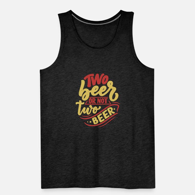 Zwei Bier oder nicht zwei Bier Männer Premium Bio Tank Top