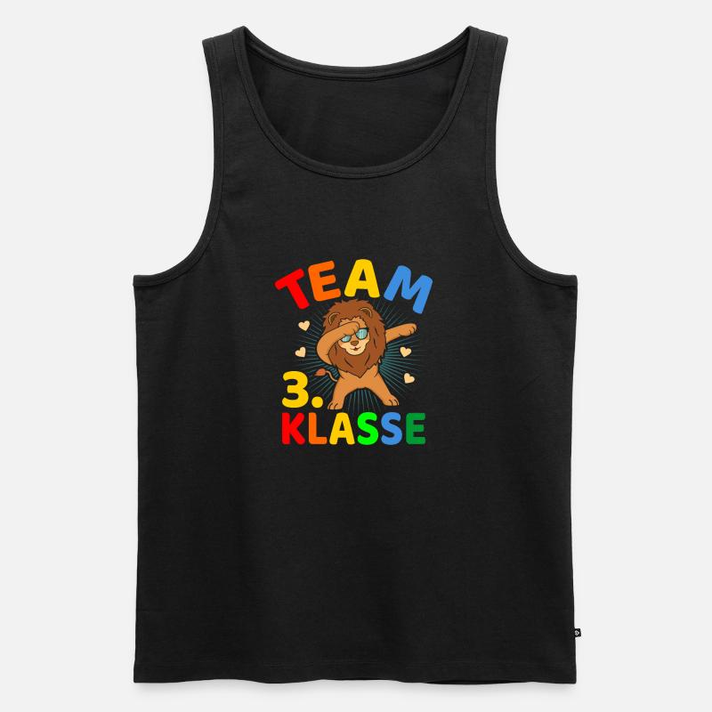 Team 3.Klasse Klassenwechsel Grundschule Schulanfa - Männer Premium Bio Tank Top - Schwarz