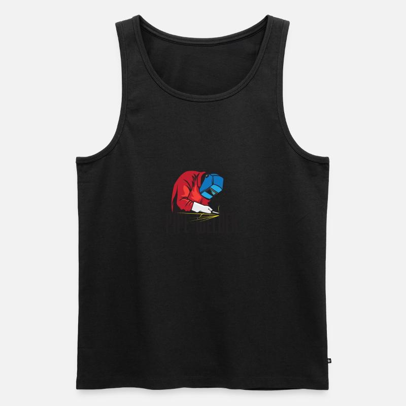 Rohrschweißgerät - Männer Premium Bio Tank Top - Schwarz