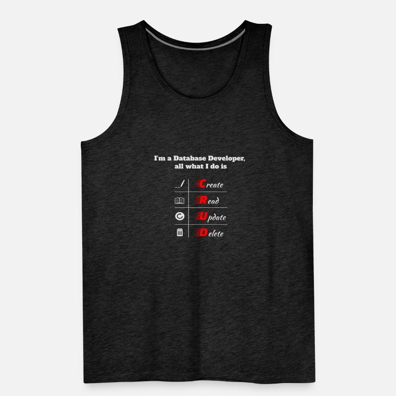 Database Developer, CRUD, Databases, SQL, DBA Men's Premium Organic Tank Top