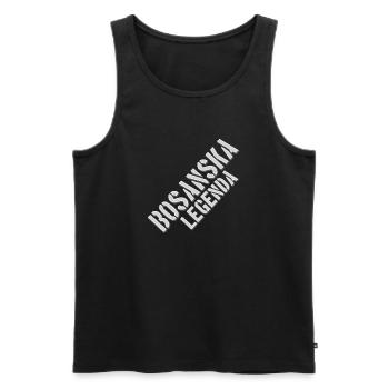 Bosna i Hercegovina Bosanska Legenda - Men's Premium Organic Tank Top - black - Front - AI Model Male 178 light (178cm)