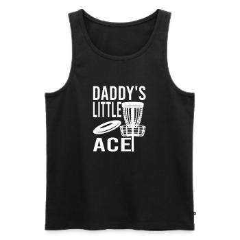 Daddy's Little Ace Disc Golf Talent Sports Nerd - Débardeur bio Premium Homme - noir - Devant - Michal (187cm)