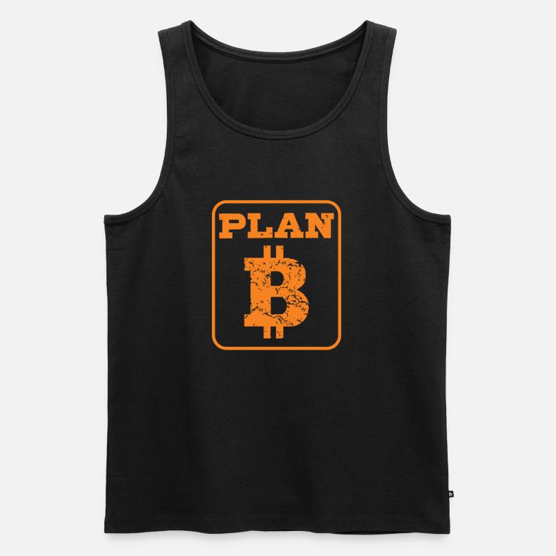 Bitcoin ist unser Plan B - Männer Premium Bio Tank Top - Schwarz