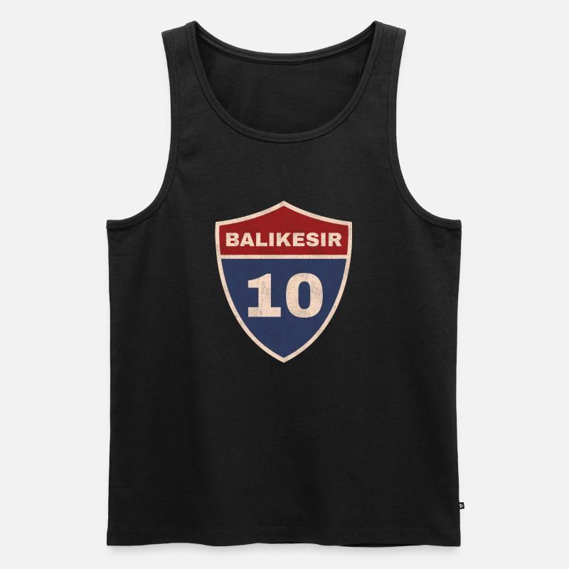 Balıkesir - Männer Premium Bio Tank Top - Schwarz