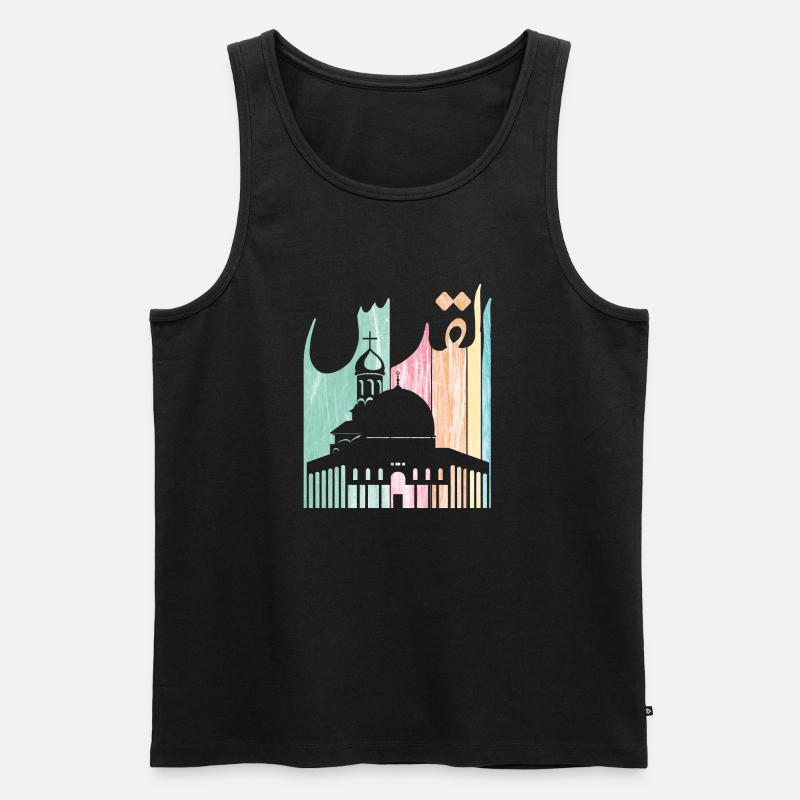 Jerusalem Jerusalem Palästina القدس الاقصى فلسطين - Männer Premium Bio Tank Top - Schwarz