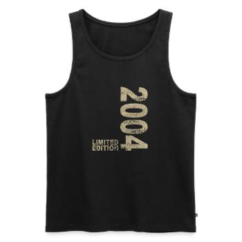 Cadeau de 18e anniversaire dix-huit 2004 - Débardeur bio Premium Homme - noir - Devant - Michal (187cm)