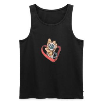 Vet Student Veterinarian Pets - Men's Premium Organic Tank Top - black - Front - Michal (187cm)
