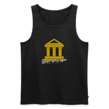 Born To Argue Attorney Lawyer - Men's Premium Organic Tank Top - black - Front - AI Model Male 178 light (178cm)