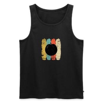 Apricot Fruit Lover Retro Veggie Diet Idée cadeau - Débardeur bio Premium Homme - noir - Devant - Michal (187cm)