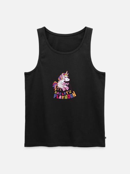 Let's Playhorn - Men's Premium Organic Tank Top - black