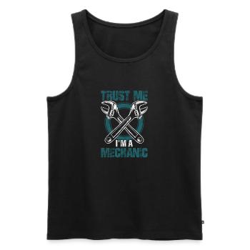 Trust Me I'm A Mechanic Workshop Garage Tool - Männer Premium Bio Tank Top - Schwarz - Vorne - Michal (187cm)