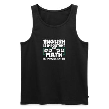 Lustige Mathematik Kunst Student Wortspiel Mathematik Liebhaber Spaß - Männer Premium Bio Tank Top - Schwarz - Vorne - AI Model Male 178 light (178cm)