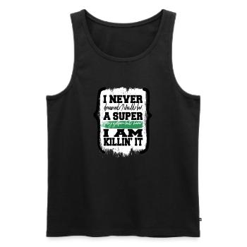 golfking golf clubs fun gift idea birthday - Männer Premium Bio Tank Top - Schwarz - Vorne - Michal (187cm)