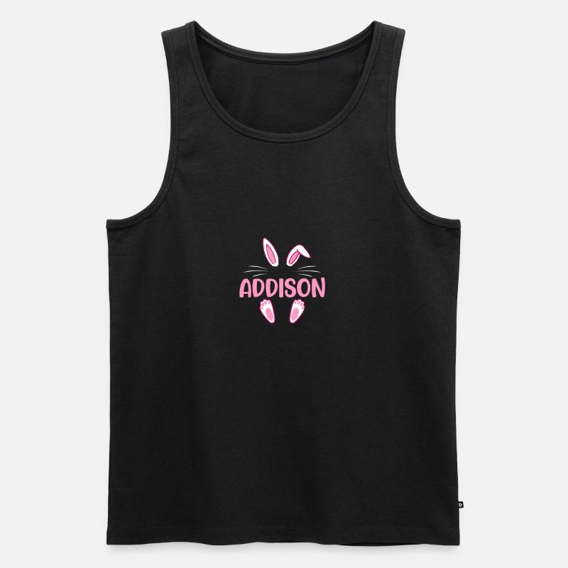 ADDISON Easter - Männer Premium Bio Tank Top - Schwarz