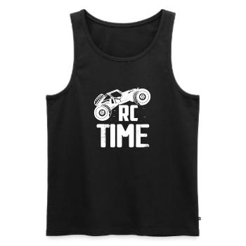 RC Time Remote Control Model Car - Men's Premium Organic Tank Top - black - Front - AI Model Male 178 light (178cm)