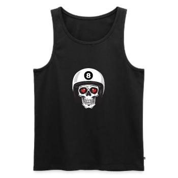 Malbolge - Débardeur bio Premium Homme - noir - Devant - Michal (187cm)