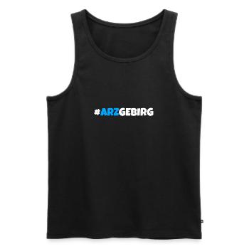 Arzgebirg mei Haamit - Männer Premium Bio Tank Top - Schwarz - Vorne - Michal (187cm)