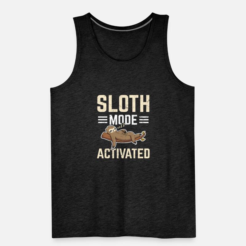Sloth Mode Activated Funny Sloth Lovers Sleeping L Männer Premium Bio Tank Top