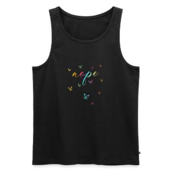 Nope - Just say no! - Men's Premium Organic Tank Top - black - Front - AI Model Male 178 light (178cm)
