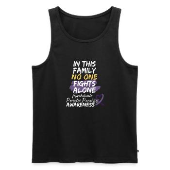 Krieger Hypokaliämische periodische Lähmung Bewusstsein - Männer Premium Bio Tank Top - Schwarz - Vorne - AI Model Male 178 light (178cm)