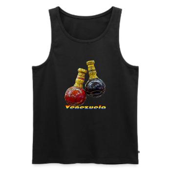 maracas Latin music mexico fiesta - Men's Premium Organic Tank Top - black - Front - AI Model Male 178 light (178cm)
