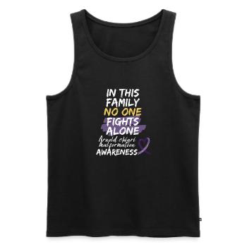 Kampf Arnold Chiari Malformation Warrior Bewusstsein - Männer Premium Bio Tank Top - Schwarz - Vorne - AI Model Male 178 light (178cm)